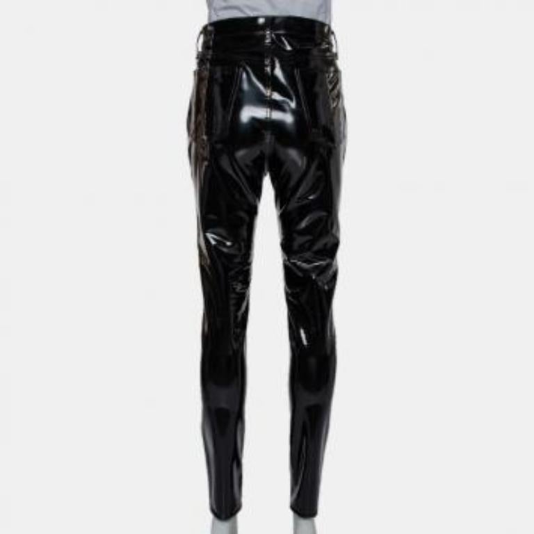 Rag & Bone Black Synthetic High Rise Pants M For Sale 3