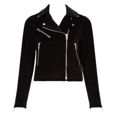 Rag 
Bone Black Velvet Biker Jacket Size XS