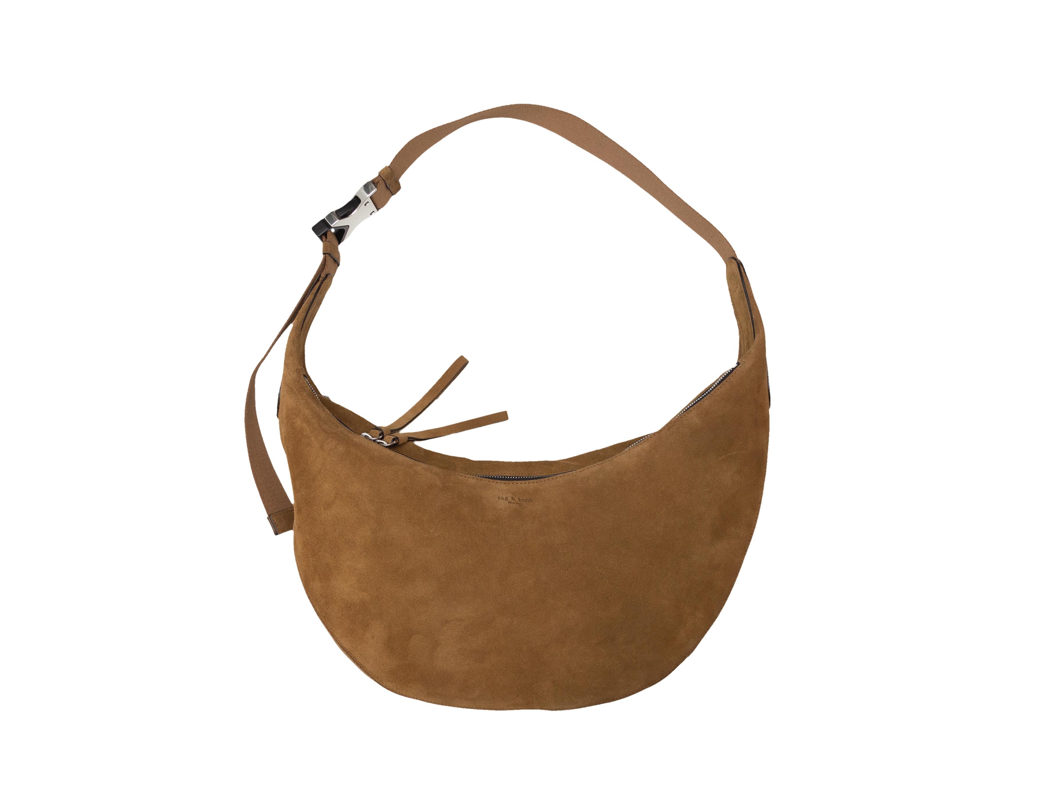 Rag & Bone Brown Suede Hobo Bag In Good Condition In New York, NY