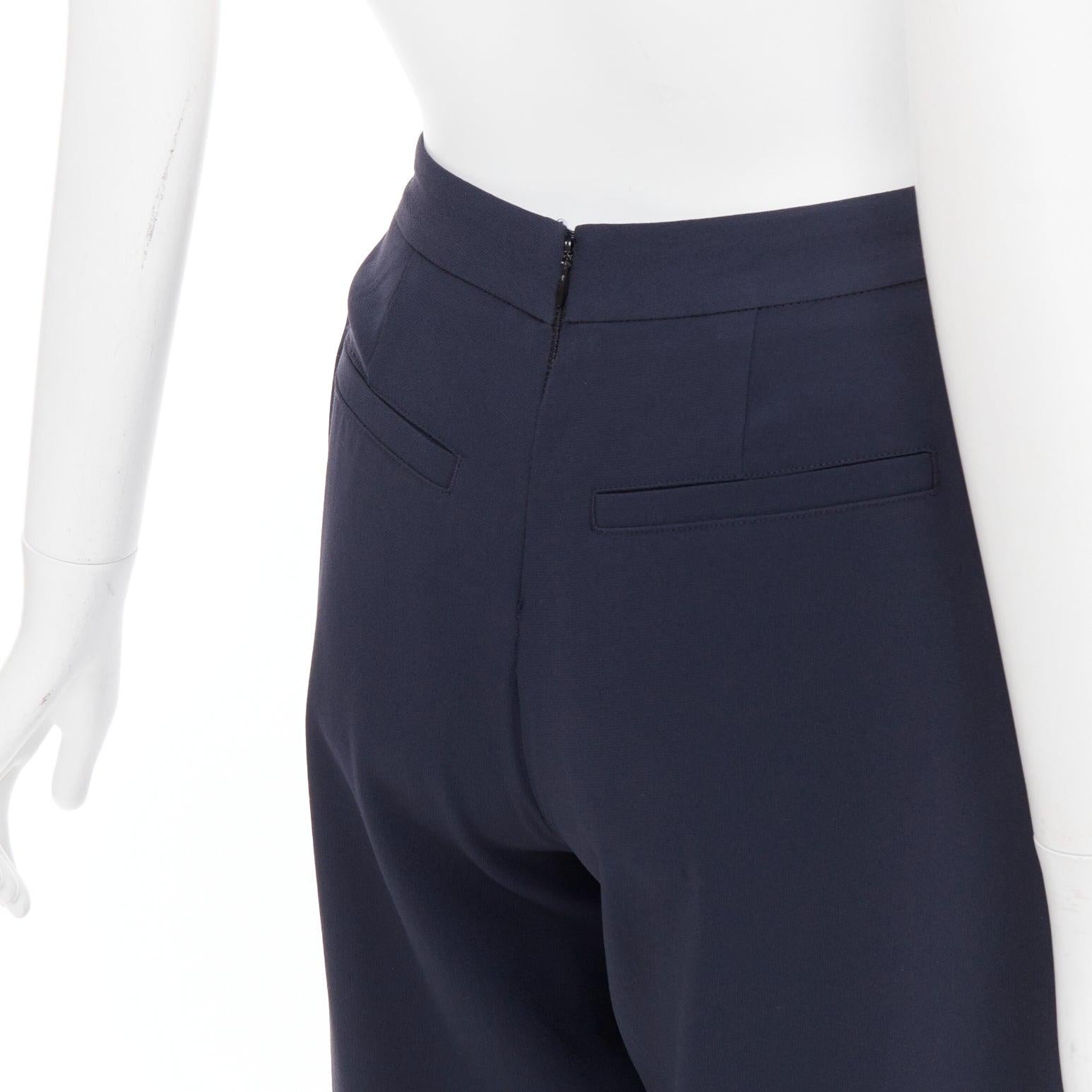 RAG & BONE pantalón ancho plisado invertido gris oscuro US0 XS en venta 2