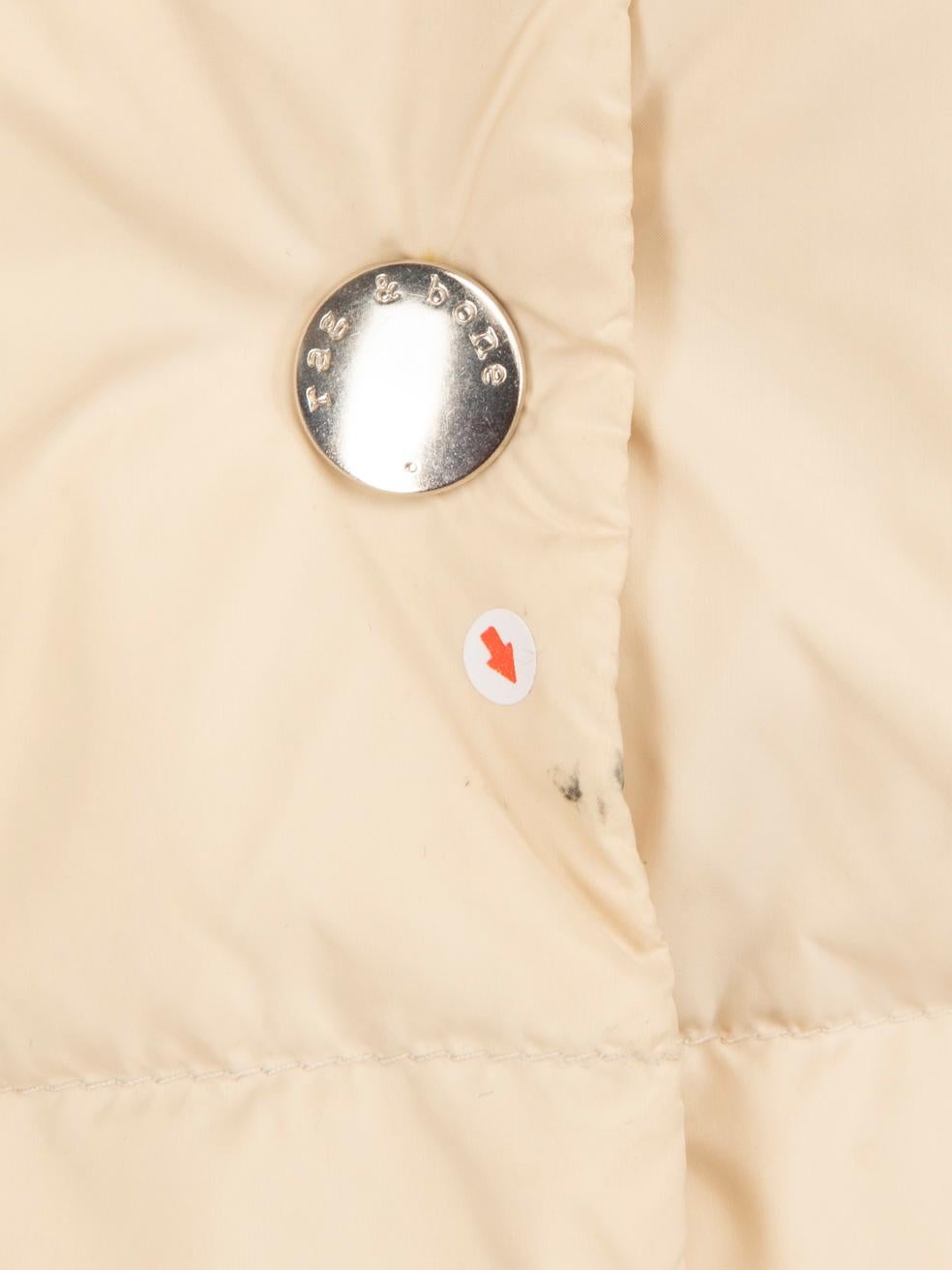 Rag & Bone Ecru Puffer Duck Down Coat Size XXS For Sale 5
