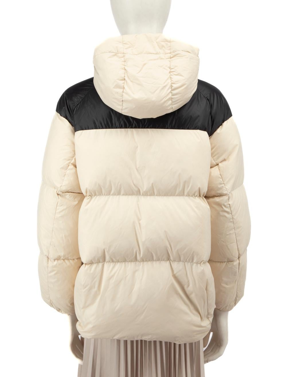 Beige Rag & Bone Ecru Puffer Duck Down Coat Size XXS For Sale