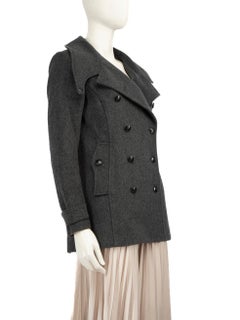 Rag & Bone Grey Double Breasted Wool Coat Size M