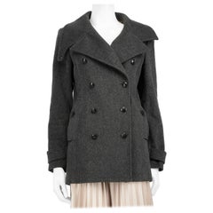 Rag & Bone Grey Double Breasted Wool Coat Size M
