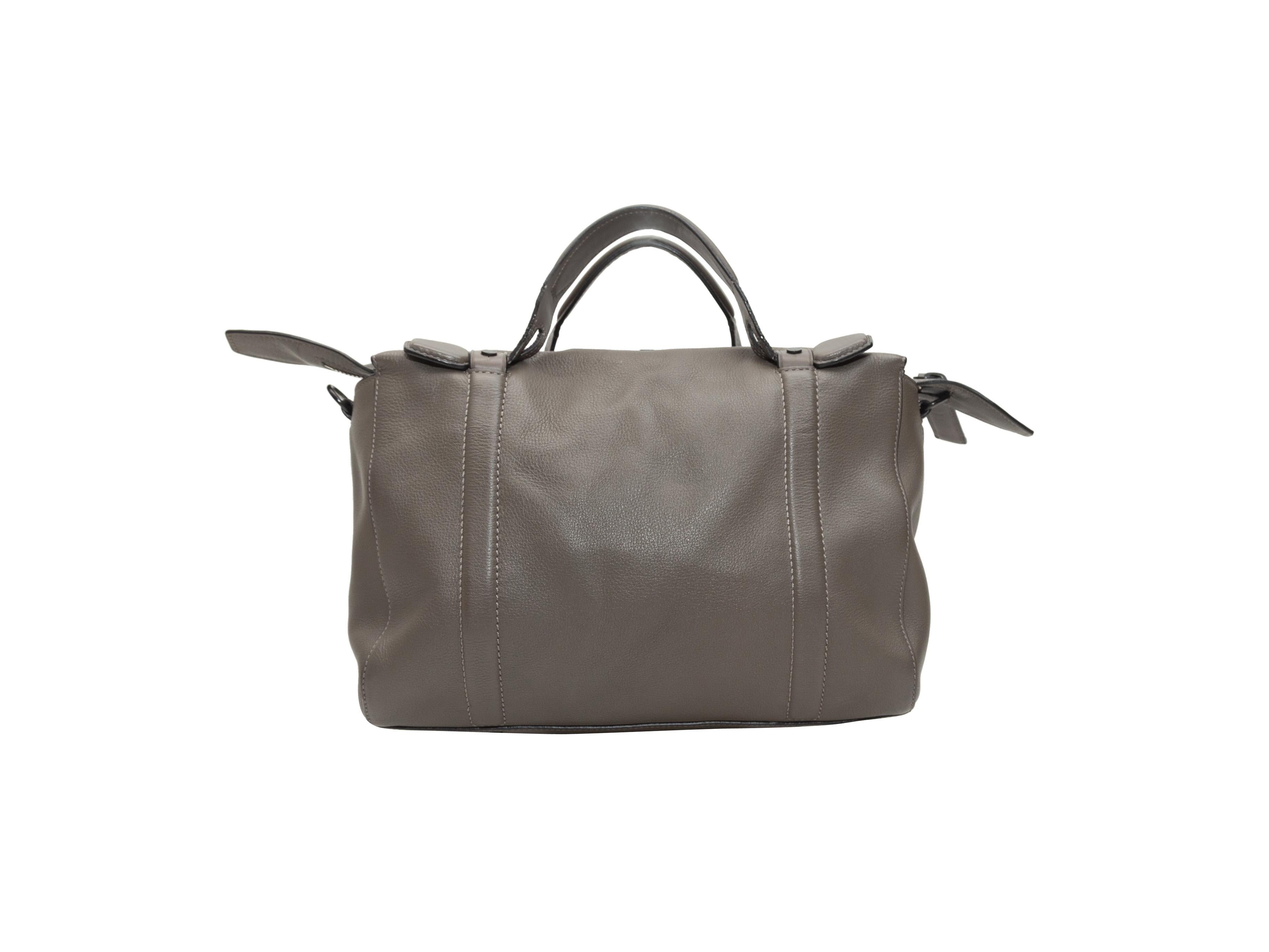 grey leather purses