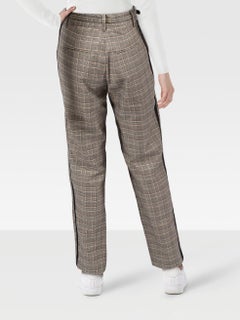 Rag & Bone Grey Wool Tartan Belted Trousers Size XXS