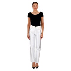 Rag & Bone - Jean droit à taille haute métallisé
