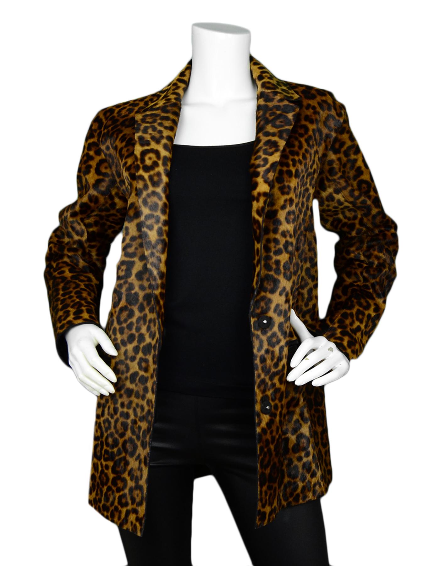 Rag & Bone Sigrid Leopard Print Calf Hair Coat sz Small rt $1,695

Made In: Turkey
Color: Brown, leopard print
Materials: 100% real dyed cow skin with hair from France. Combo: 100% leather
Lining: 100% cupro
Opening/Closure: Front snap