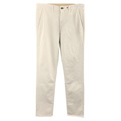 RAG & BONE Size 33 x 33 Light Grey Solid Cotton Zip Fly Casual Pants
