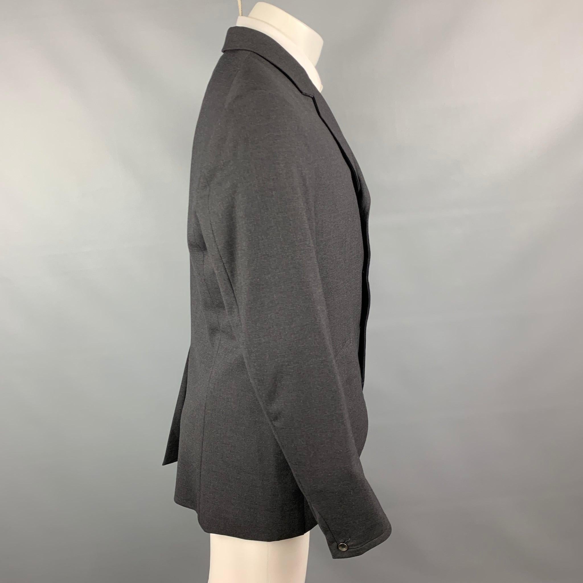 RAG & BONE Size 40 Charcoal Wool Notch Lapel Sport Coat In Good Condition For Sale In San Francisco, CA