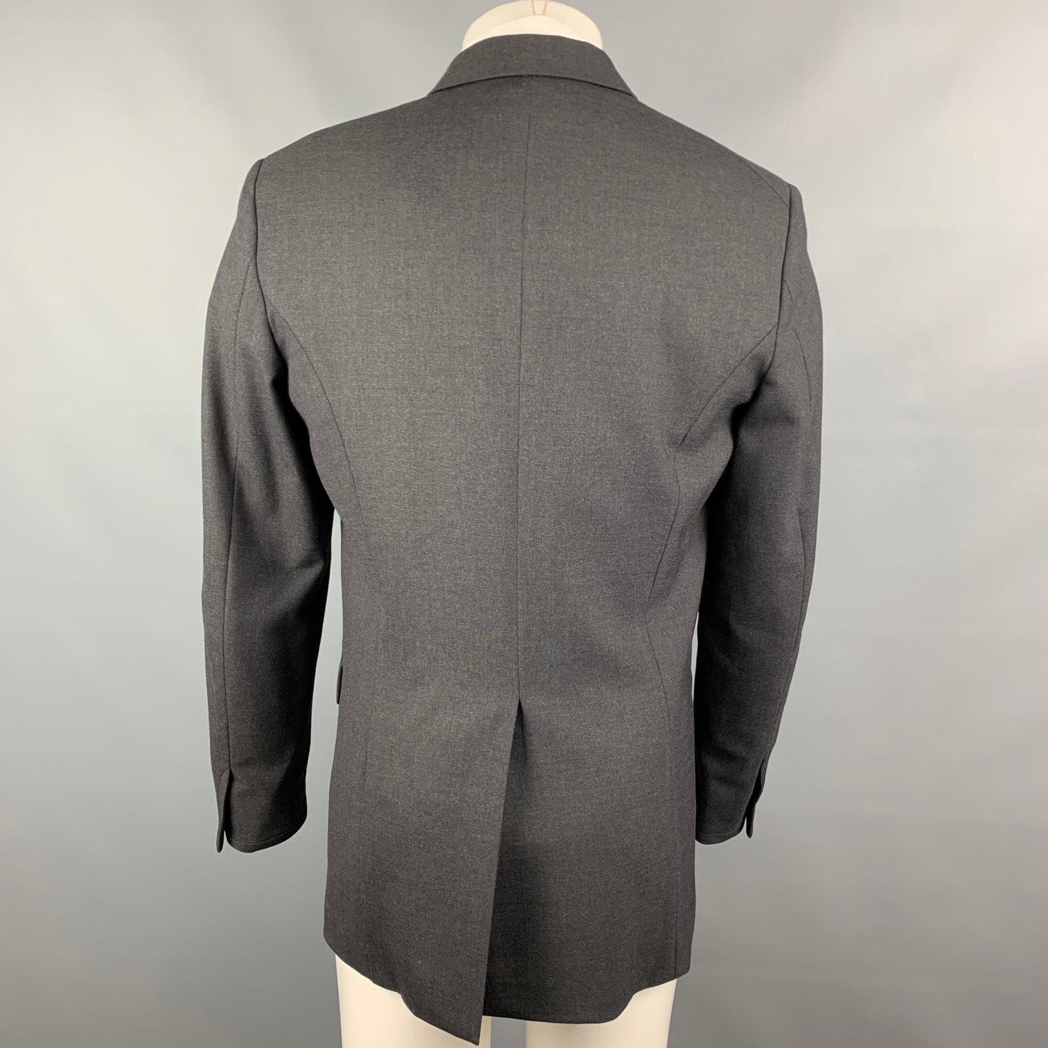 Men's RAG & BONE Size 40 Charcoal Wool Notch Lapel Sport Coat For Sale