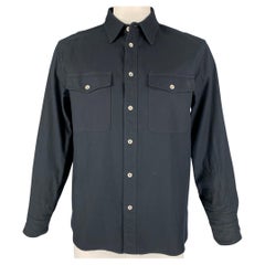 RAG & BONE Size L Black Cotton Button Up Long Sleeve Shirt