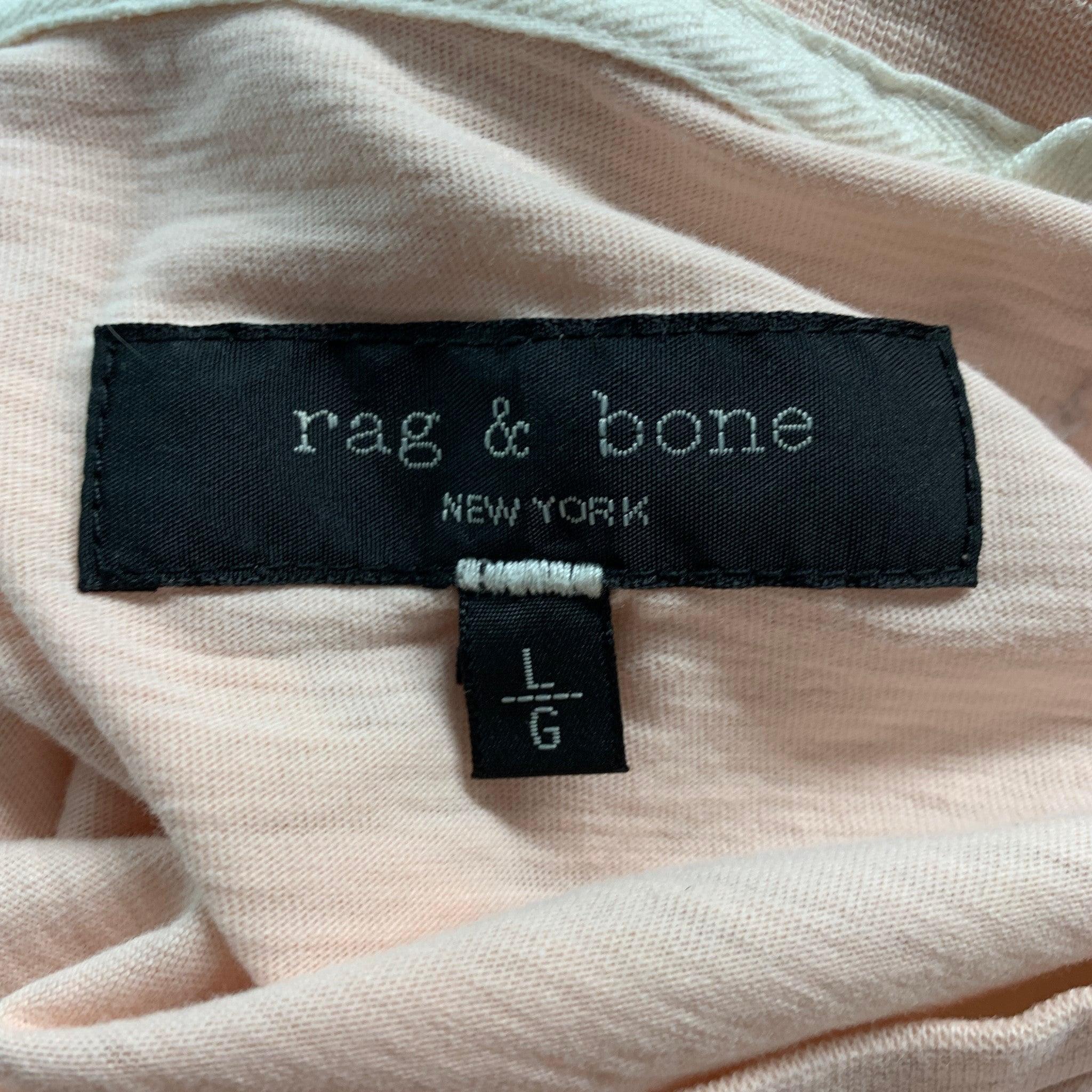 RAG & BONE T-shirt rose à col ras du cou en vente 3