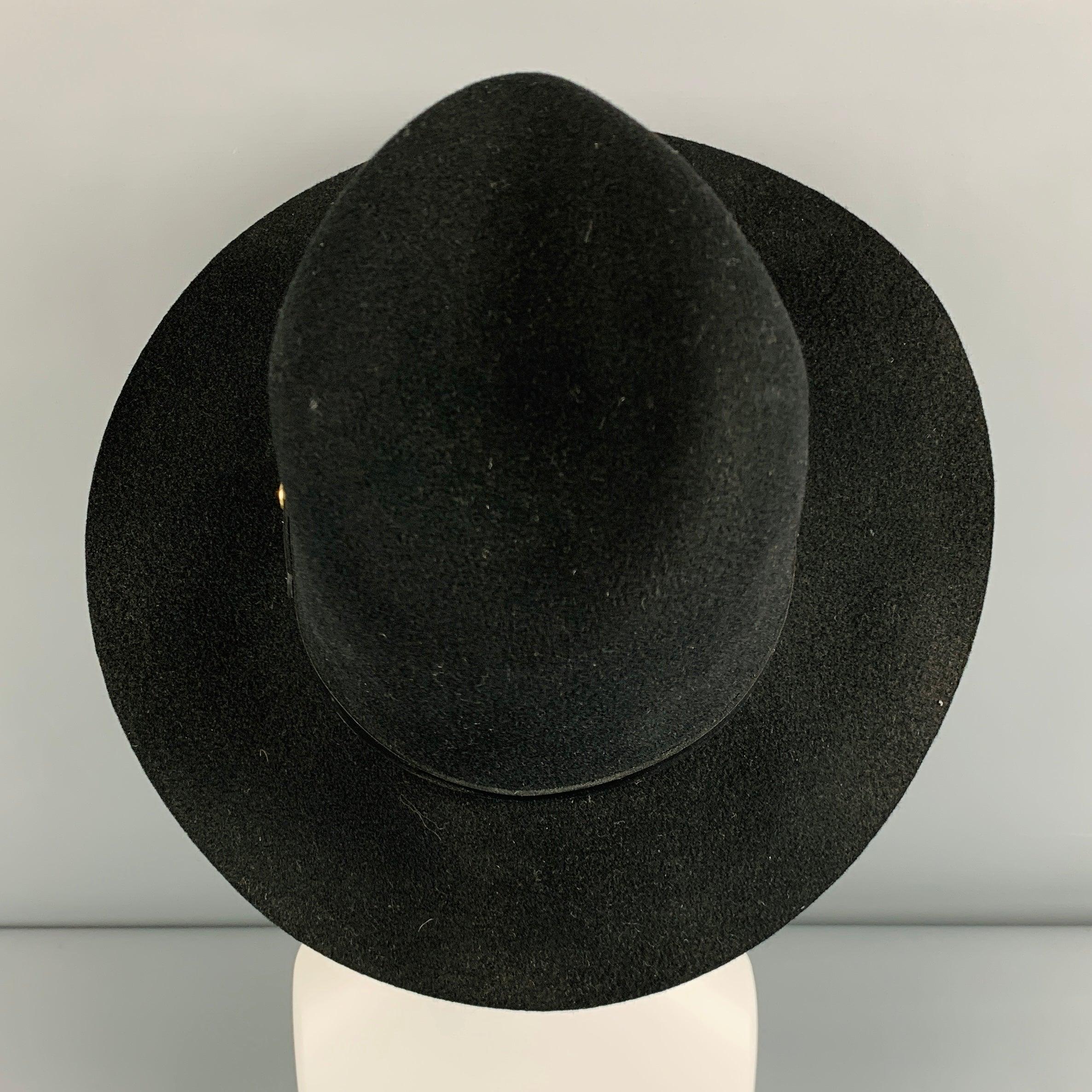 RAG & BONE Taille S Chapeau en feutre de laine noir Pour hommes en vente