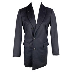 RAG & BONE Size S Navy Wool Shawl Collar Coat