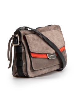 Rag & Bone Taupe Suede Contrast Pocket Crossbody