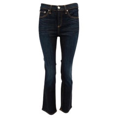 Rag & Bone Damen Dunkel gewaschene marineblaue Jeans aus Knochen