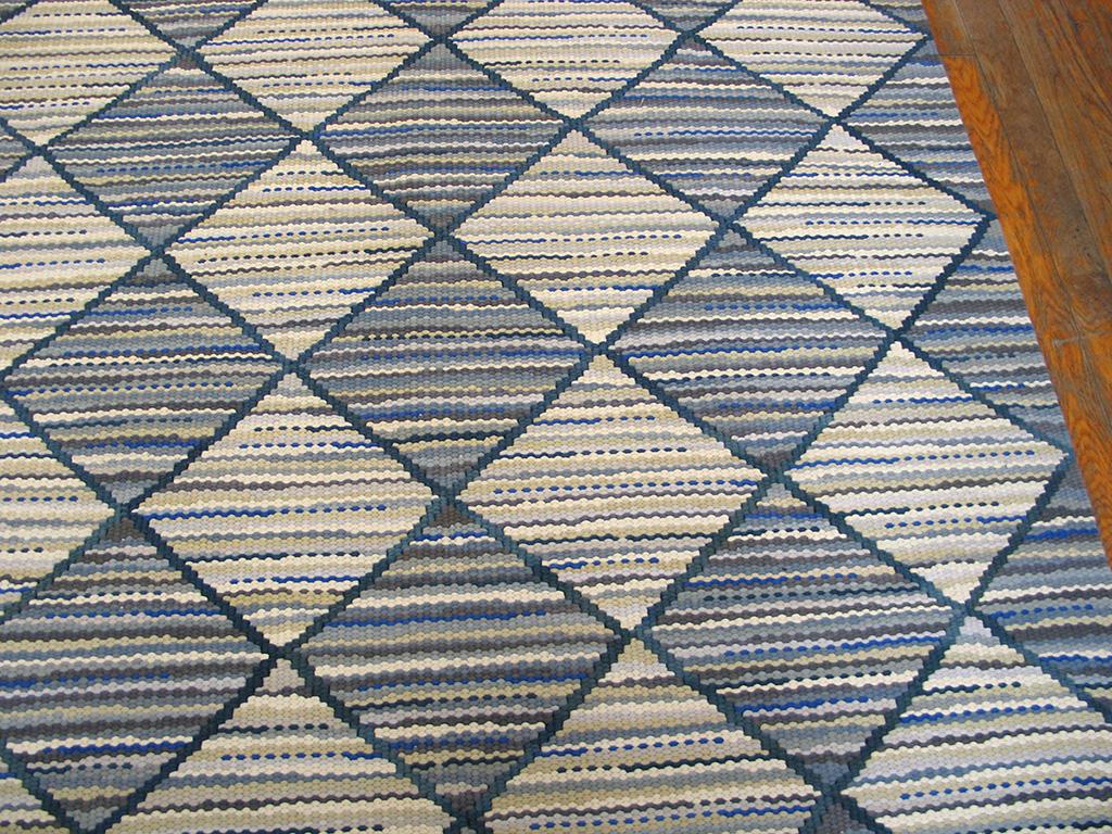 Zeitgenössischer Rag-Teppich im amerikanischen Stil ( 6'' x 9'' - 183 x 275) (Land) im Angebot