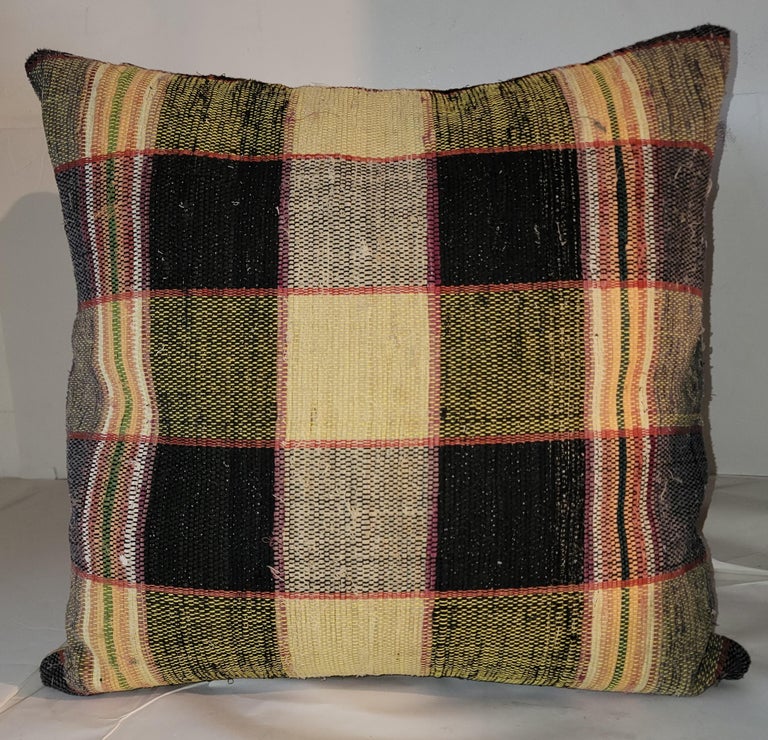 Rag Rug Pillows, Set of Four For Sale at 1stDibs