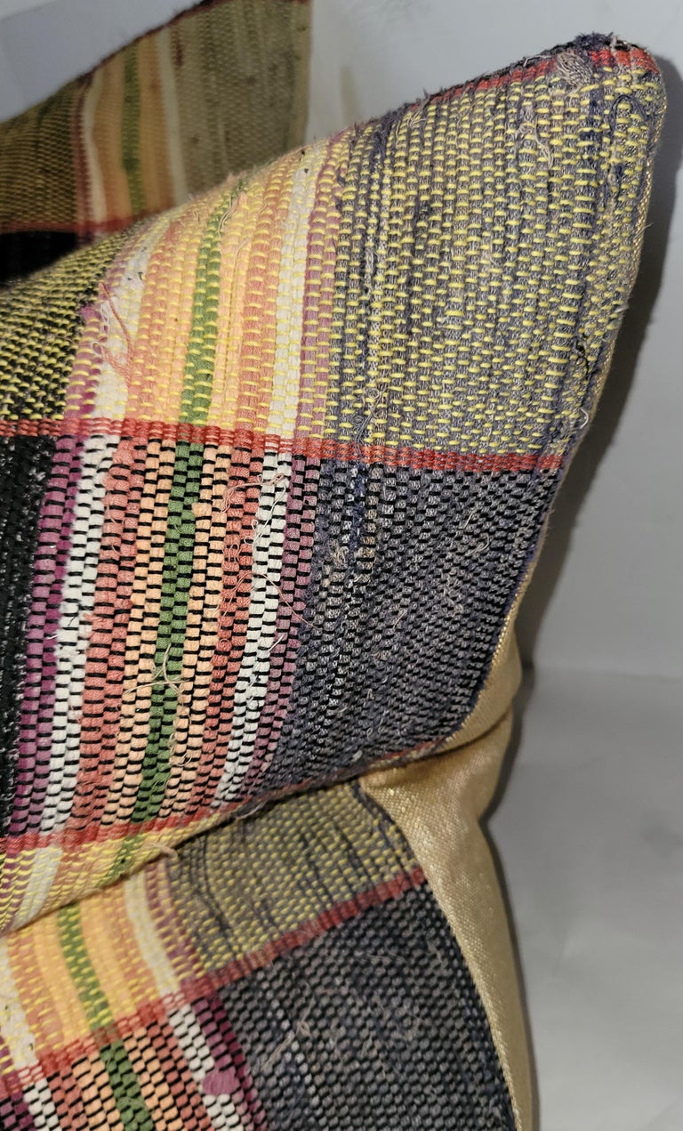 Rag Rug Pillows, Set of Four For Sale at 1stDibs