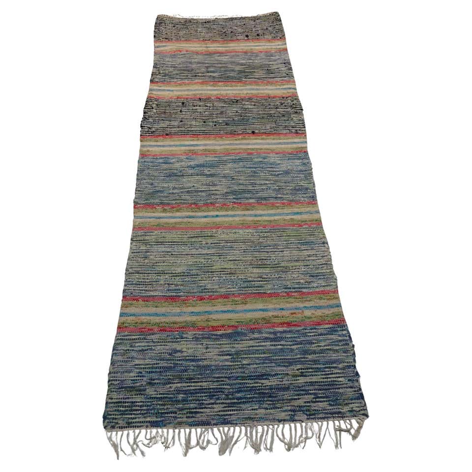20th Century Swedish Rag Rug For Sale at 1stDibs