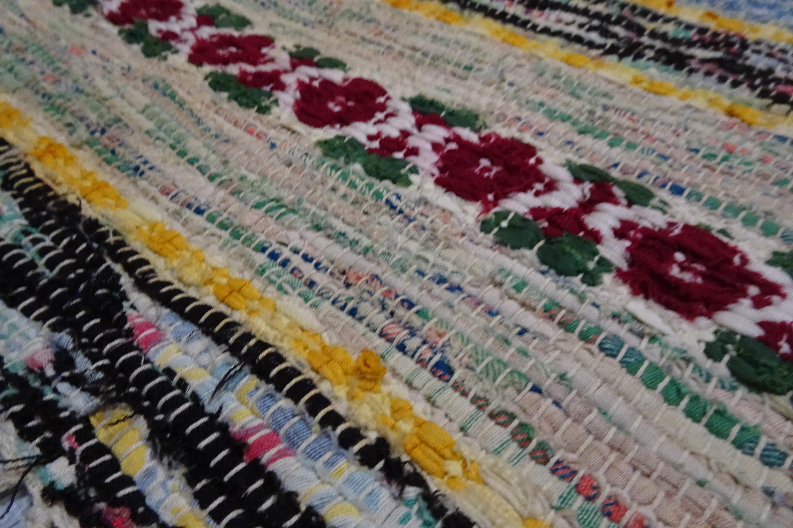 Country Tapis de chiffon suédois en vente