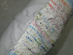 Zabihi Collection'S Tappeto di pezza colorato Tie Dye Cuscino Turco