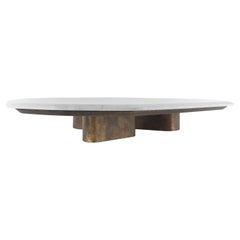 Ragali Central Table with Marble Top by Roberto Cavalli Home Interiors