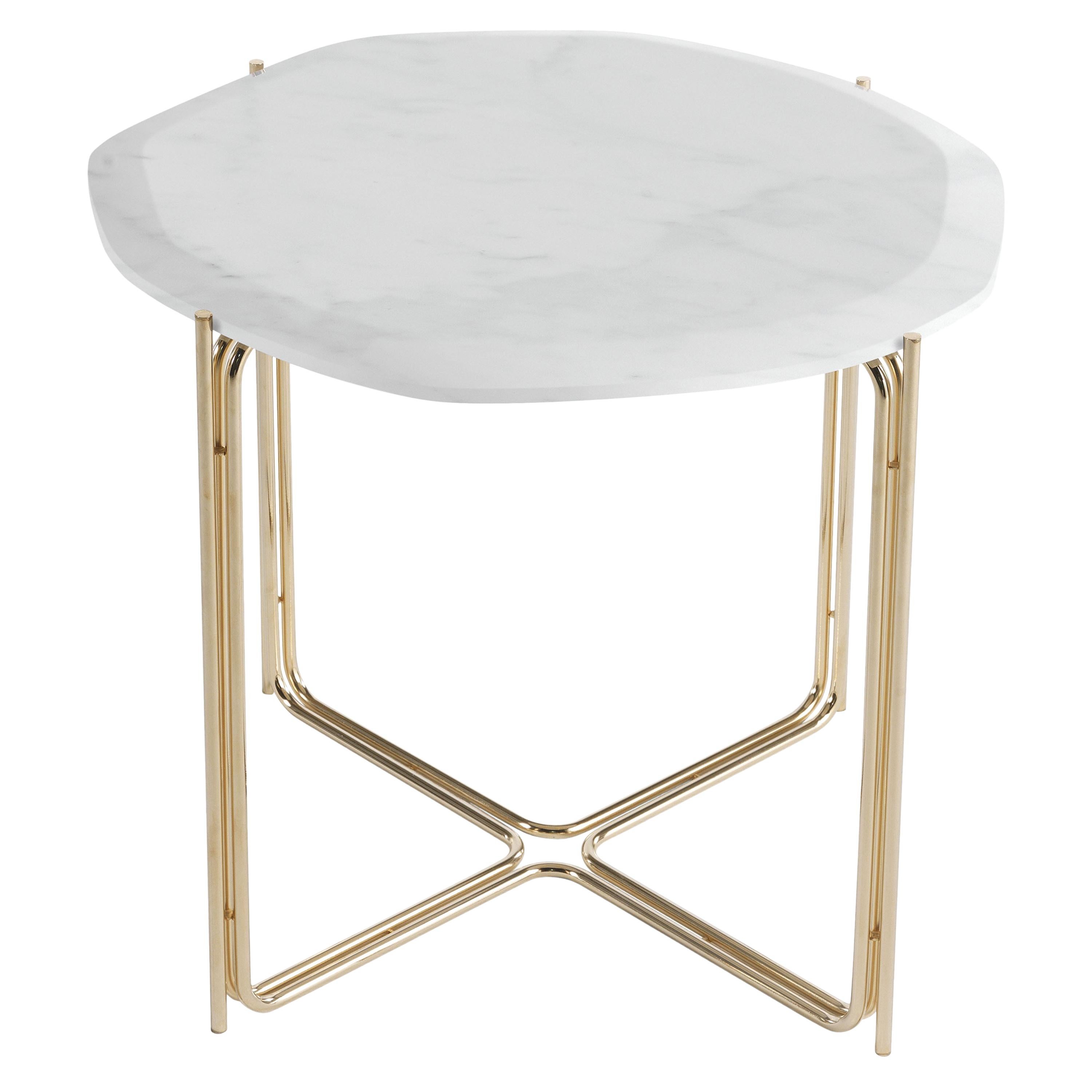 Roberto Cavalli Home Interiors Ragali Side Table with Marble Top