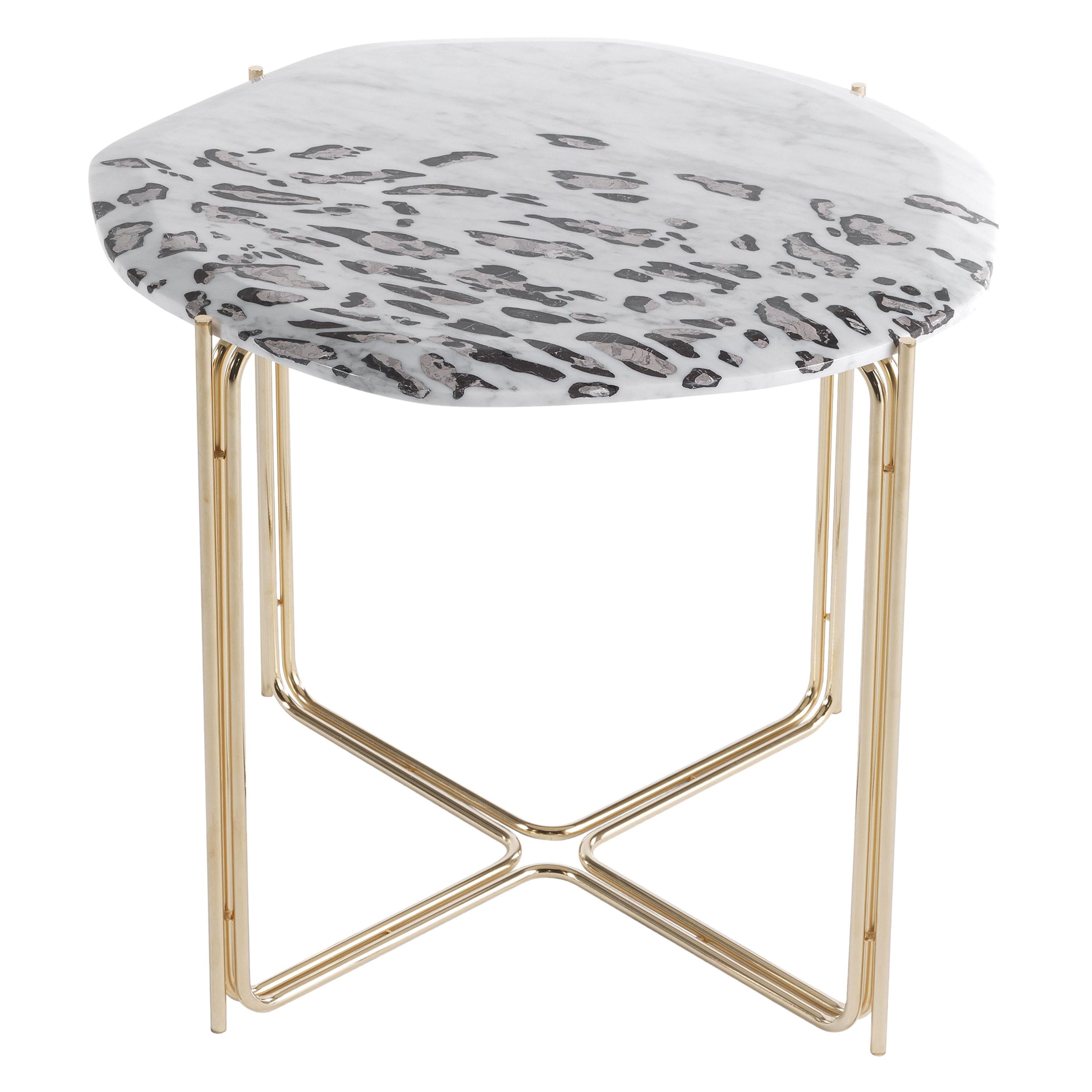 Roberto Cavalli Home Interiors Ragali.2 Side Table with Marble Top