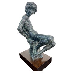 Le garçon au rocher par Augusto Murer