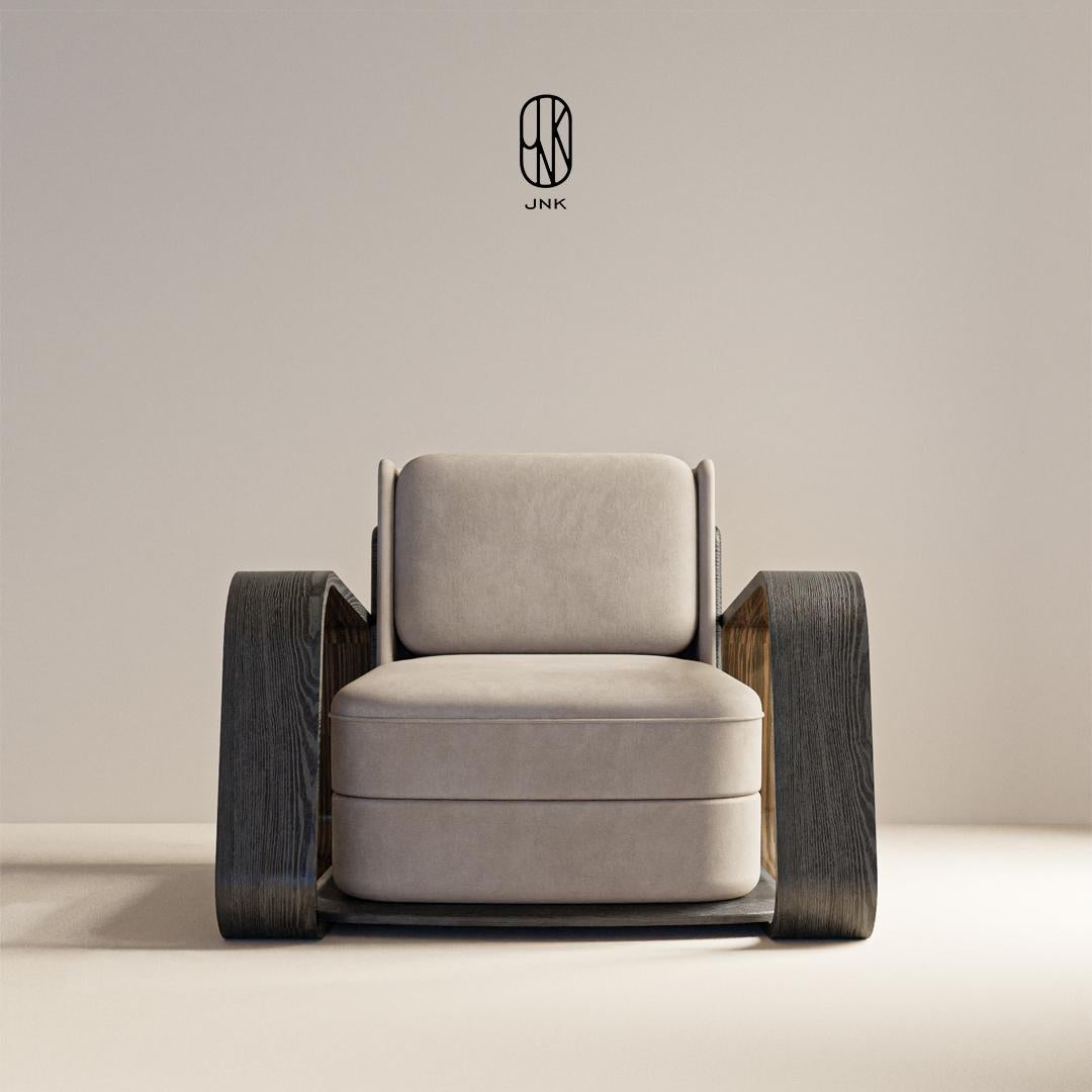 Moderne Fauteuil Rage avec accoudoirs uniques Dual-Finish par JNK en vente