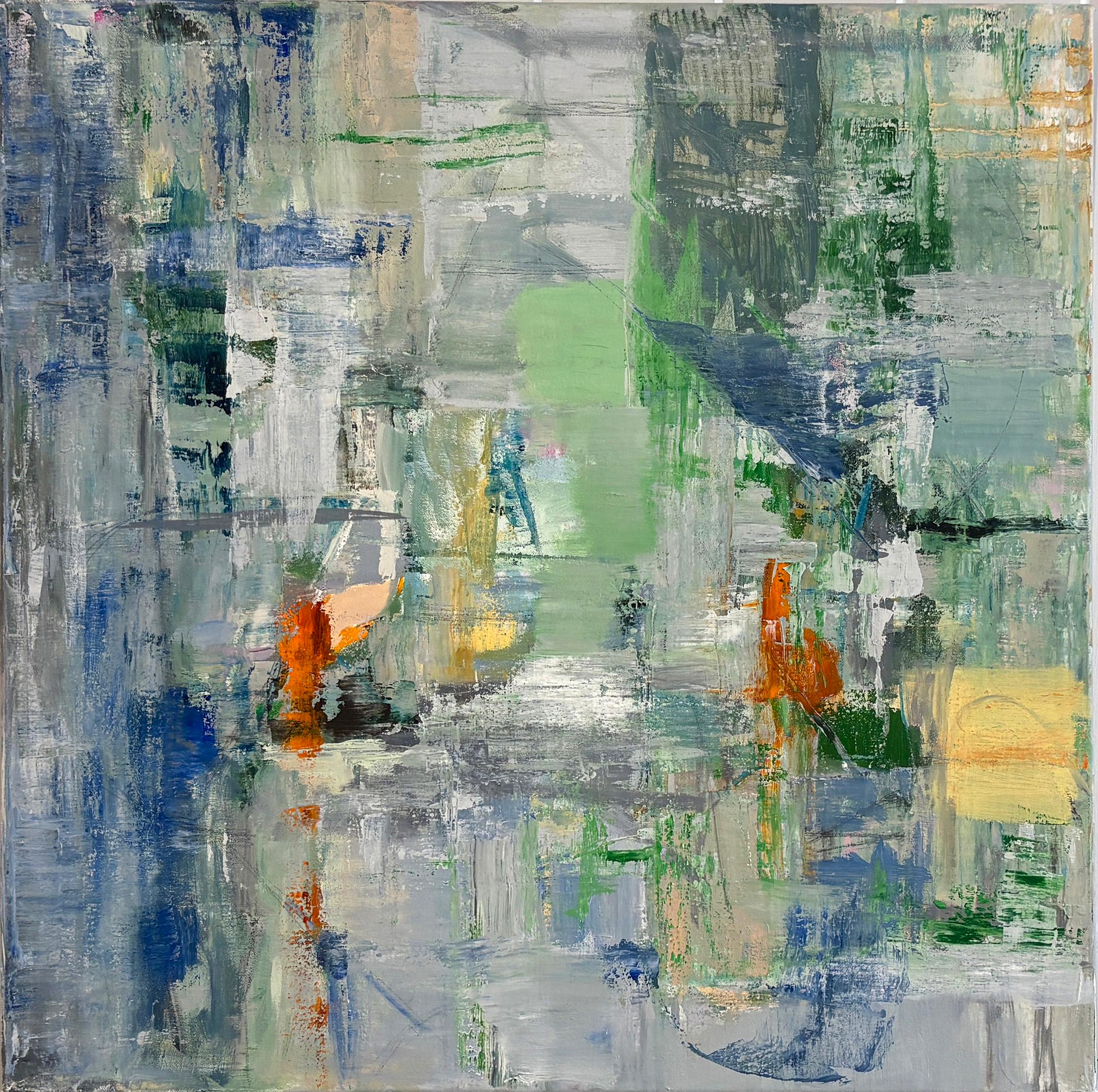 Vessel 7
Green, Yellow, Blue Abstract Expressionist Painting
Made by Ragellah Rourke in 2025
oil on canvas
30 x 30 inches, unframed
The sides are cleanly painted light grey so framing is optional
Signed, verso

An effervescent palette of greens,