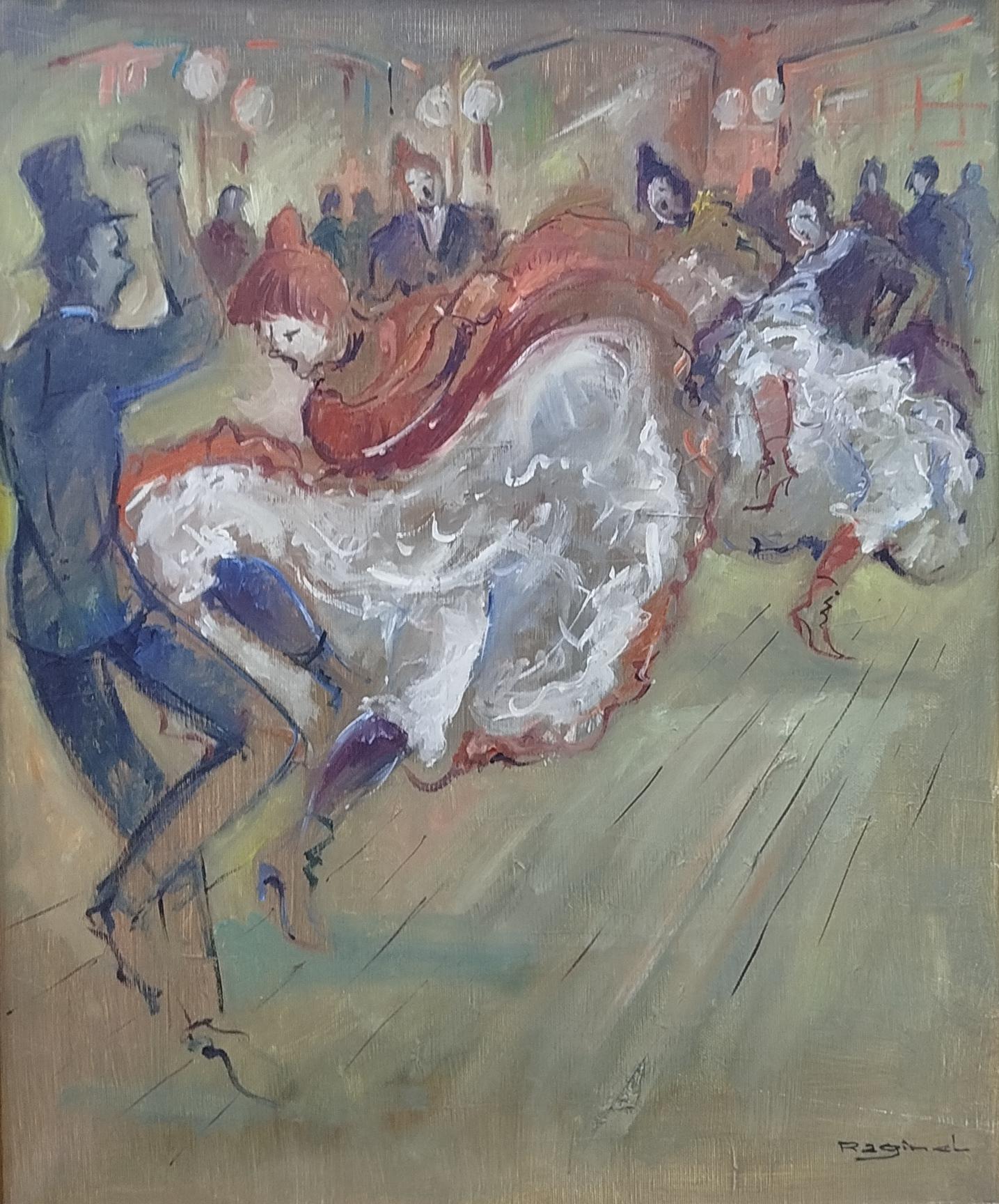 Raginel. Vallet. original painting - Painting by RAGINEL FERRET 