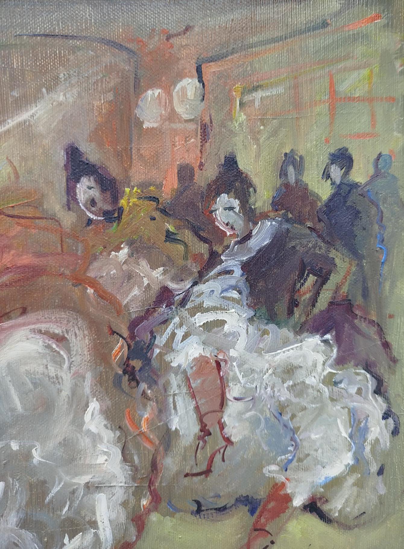 Raginel. Vallet. original painting - Impressionist Painting by RAGINEL FERRET 