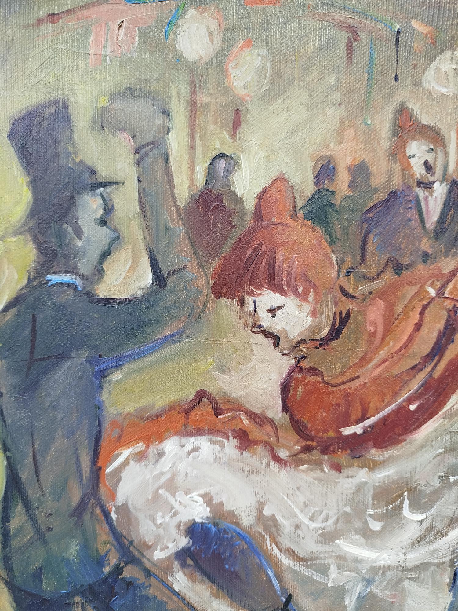 Raginel. Vallet. original painting - Gray Interior Painting by RAGINEL FERRET 
