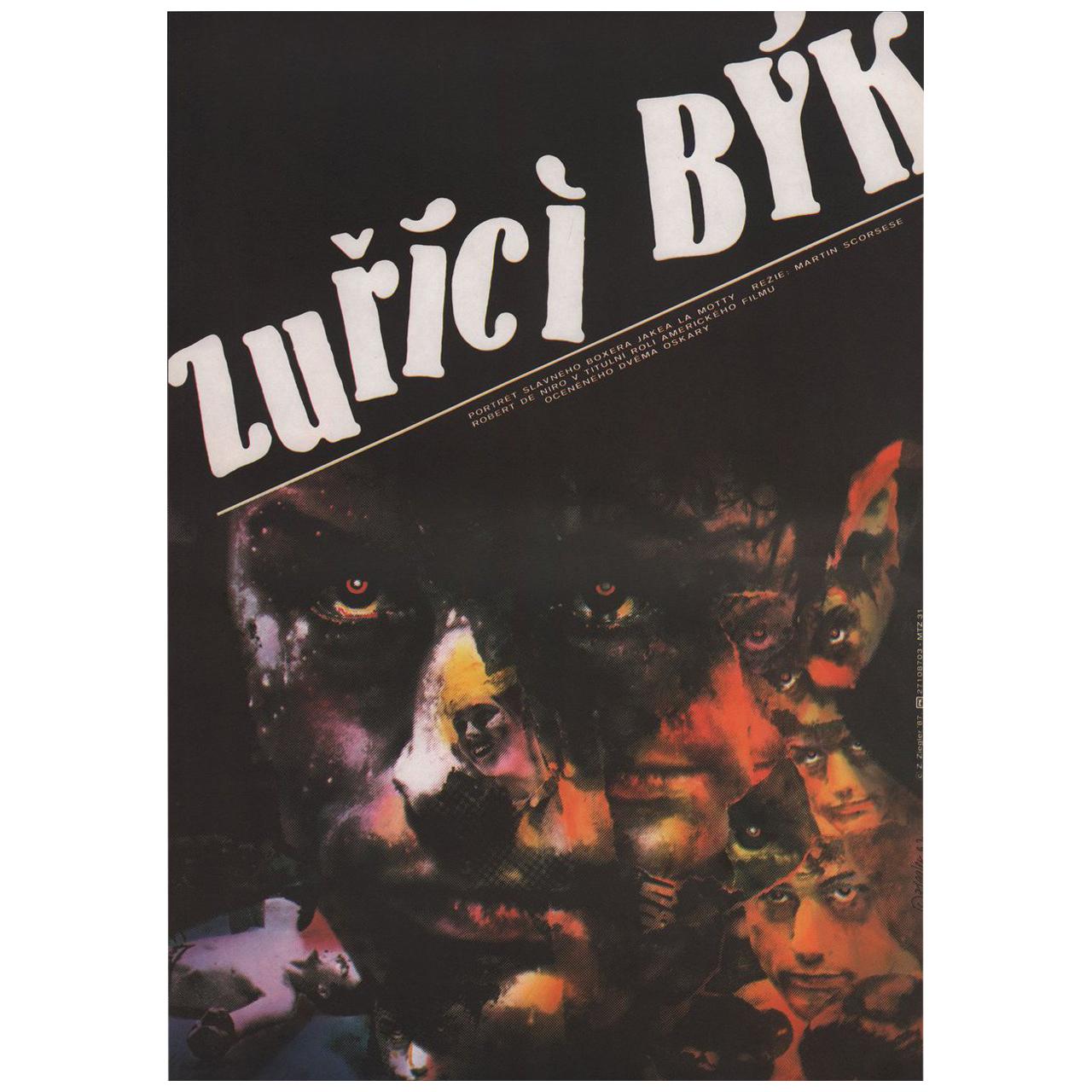 Raging Bull 1987 Czech A3 Film Poster