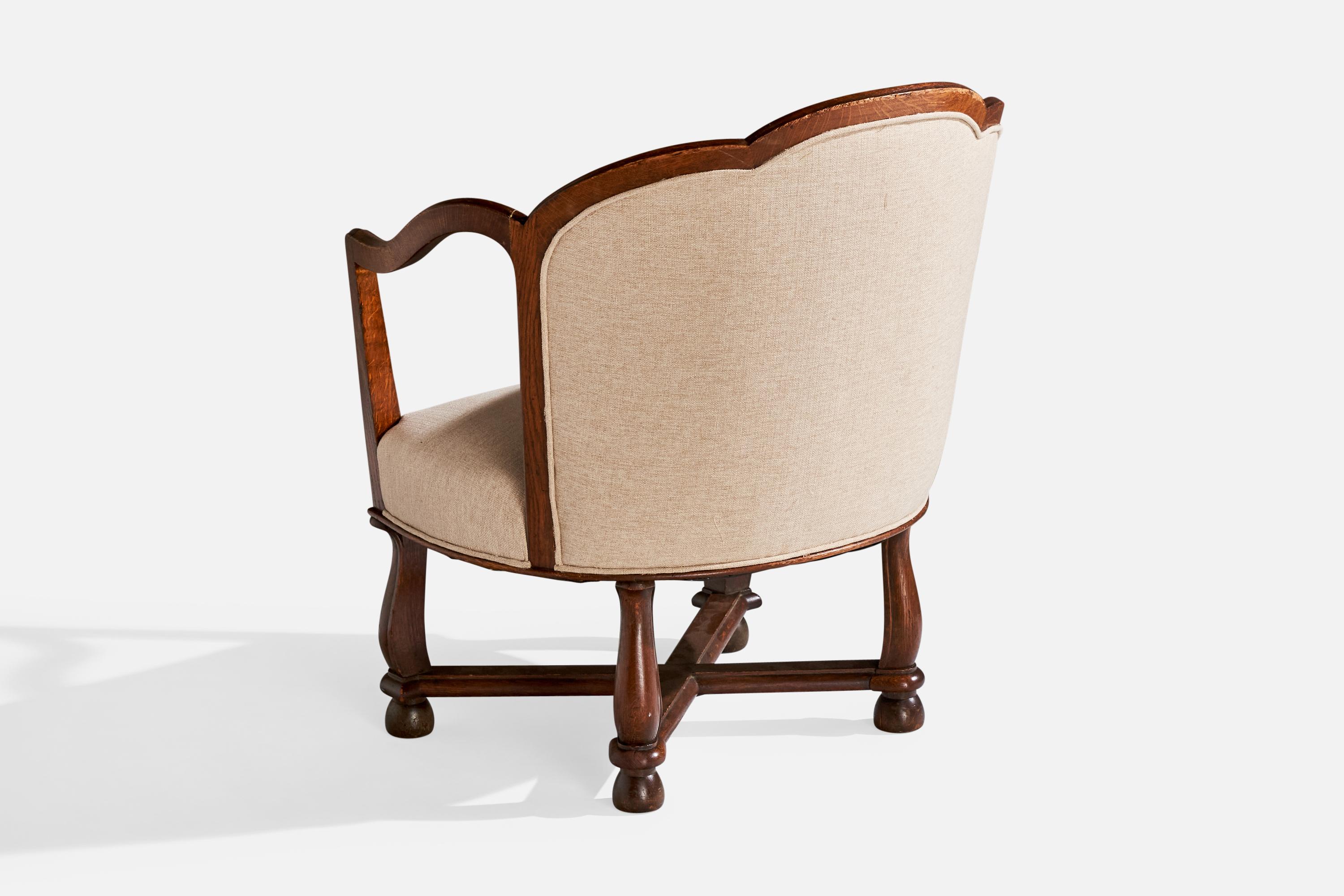 Tissu Ragnar Östman, chaises longues, Oak, tissu, Suède, années 1920 en vente