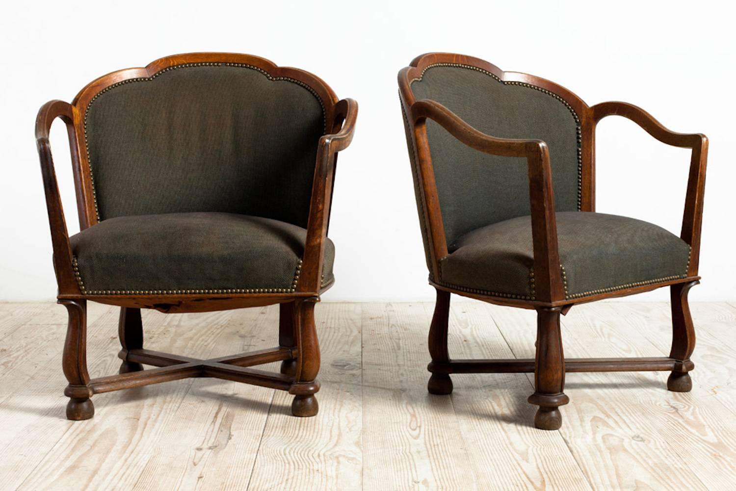 Ragnar Östman, Swedish Grace Armchairs, pair, Circa 1920, Origin Sweden In Excellent Condition In New York, NY