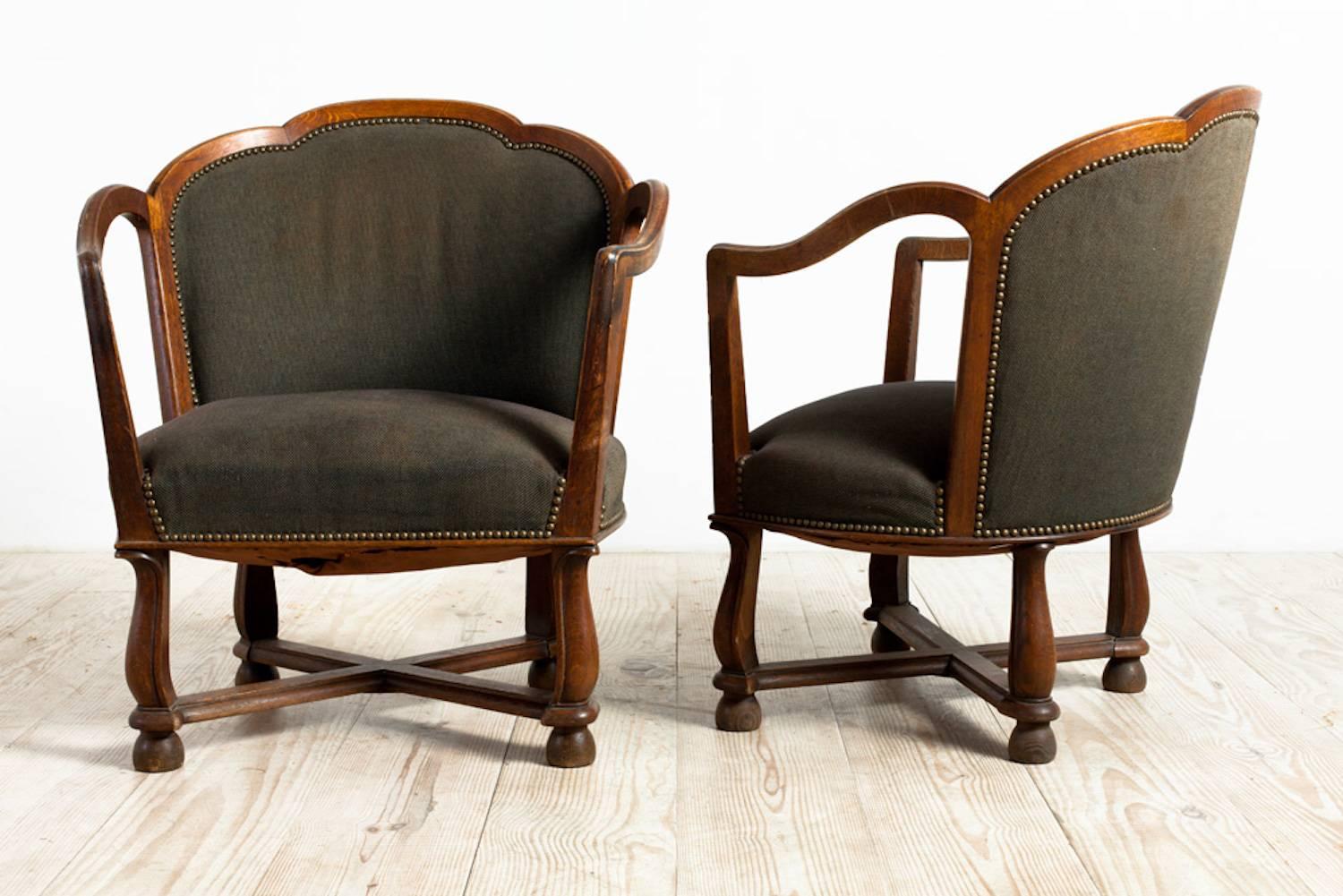 Ragnar Östman, Swedish Grace Armchairs, pair, Circa 1920, Origin Sweden 2