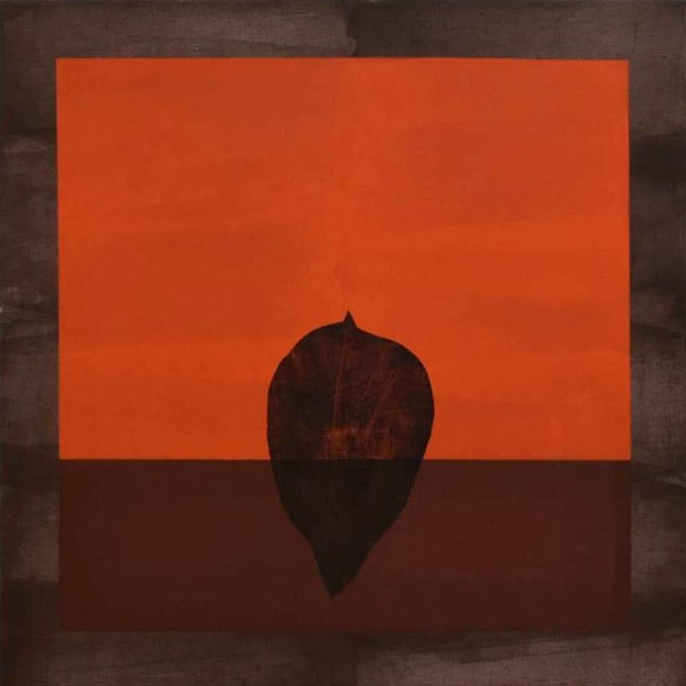 Rahim Mirza Figurative Painting - Untitled, Acrylic on Canvas, Orange, Brown Contemporary Indian Artist “In Stock”