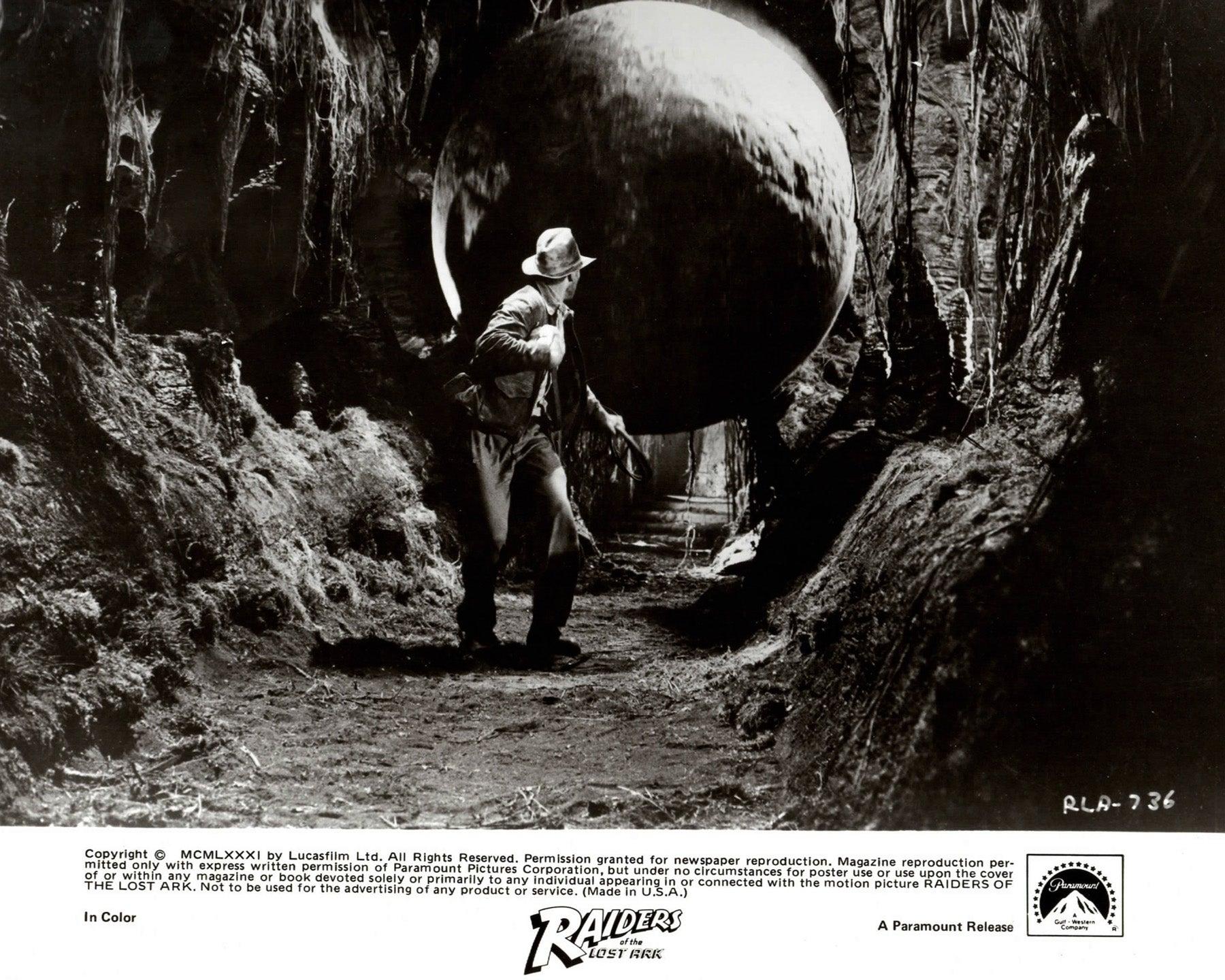 Raiders of the Lost Ark 1981 Werbefilm Film Presse Standbild Gerahmt (Papier) im Angebot