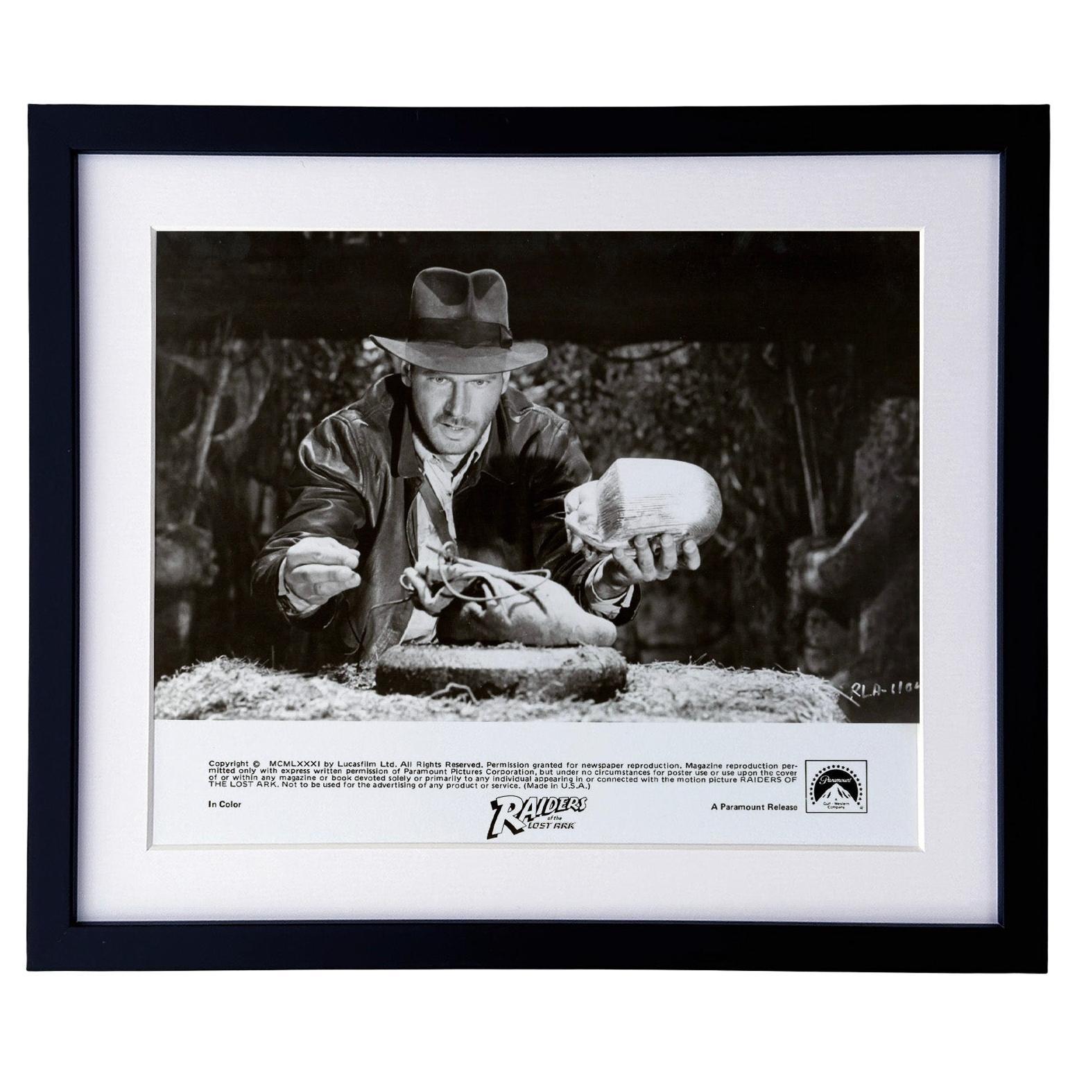 I predatori dell'arca perduta (Raiders of the Lost Ark) 1981, film pubblicitario, stampa, ancora incorniciato