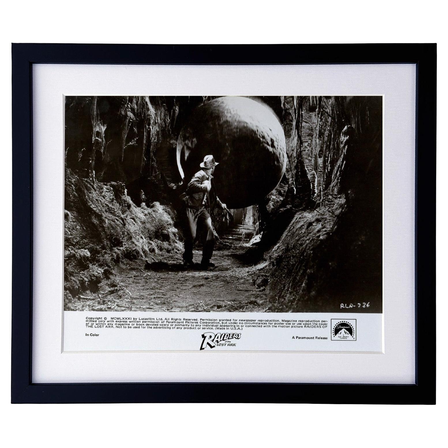 Raiders of the Lost Ark 1981 Werbefilm Film Presse Standbild Gerahmt im Angebot