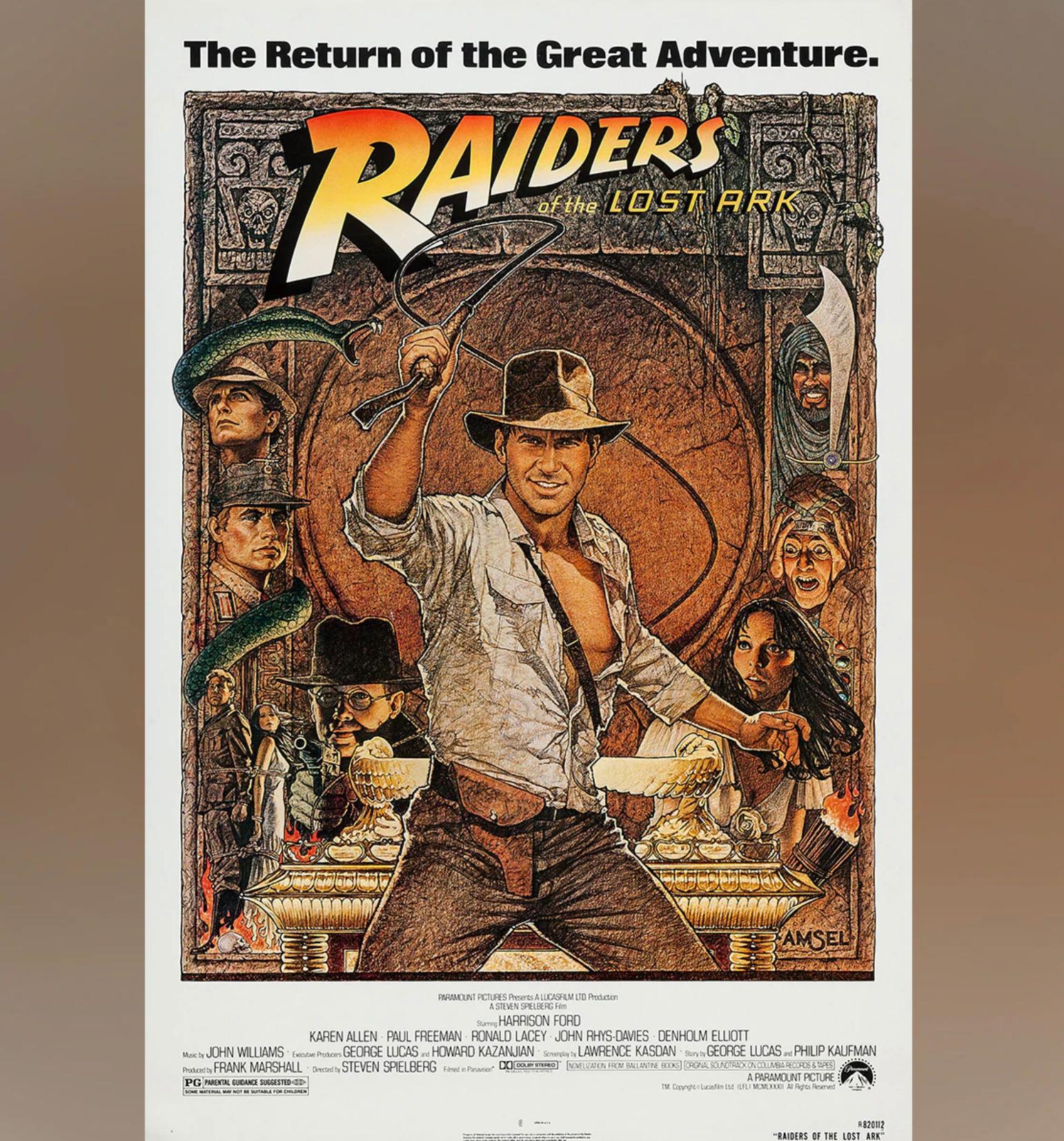 Harrison Ford Poster 24x36 Indiana Jones Raiders of Lost Ark fea 