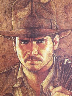 'Raiders of the Lost Ark' Harrison Ford in Indiana Jones Original Vintage Poster