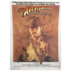 'Raiders of the Lost Ark' Harrison Ford in Indiana Jones Original Vintage Poster