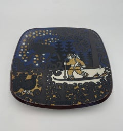 Raija Uosikkinen Decorative Plate for Arabia of Finland, 1978