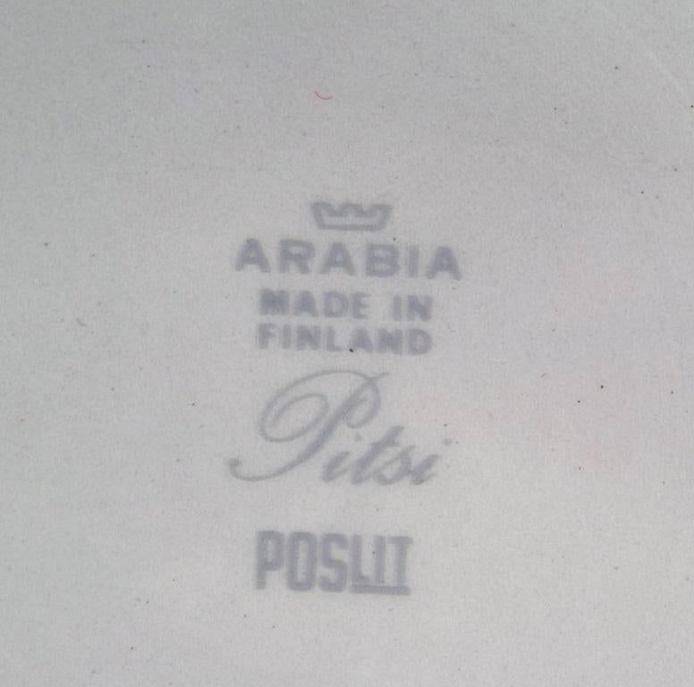 Finnish Raija Uosikkinen for Arabia, Pitsi Porcelain Bowl with Flower Decoration