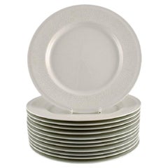 Vintage Raija Uosikkinen for Arabia, Twelve Rare Pitsi Lunch Plates